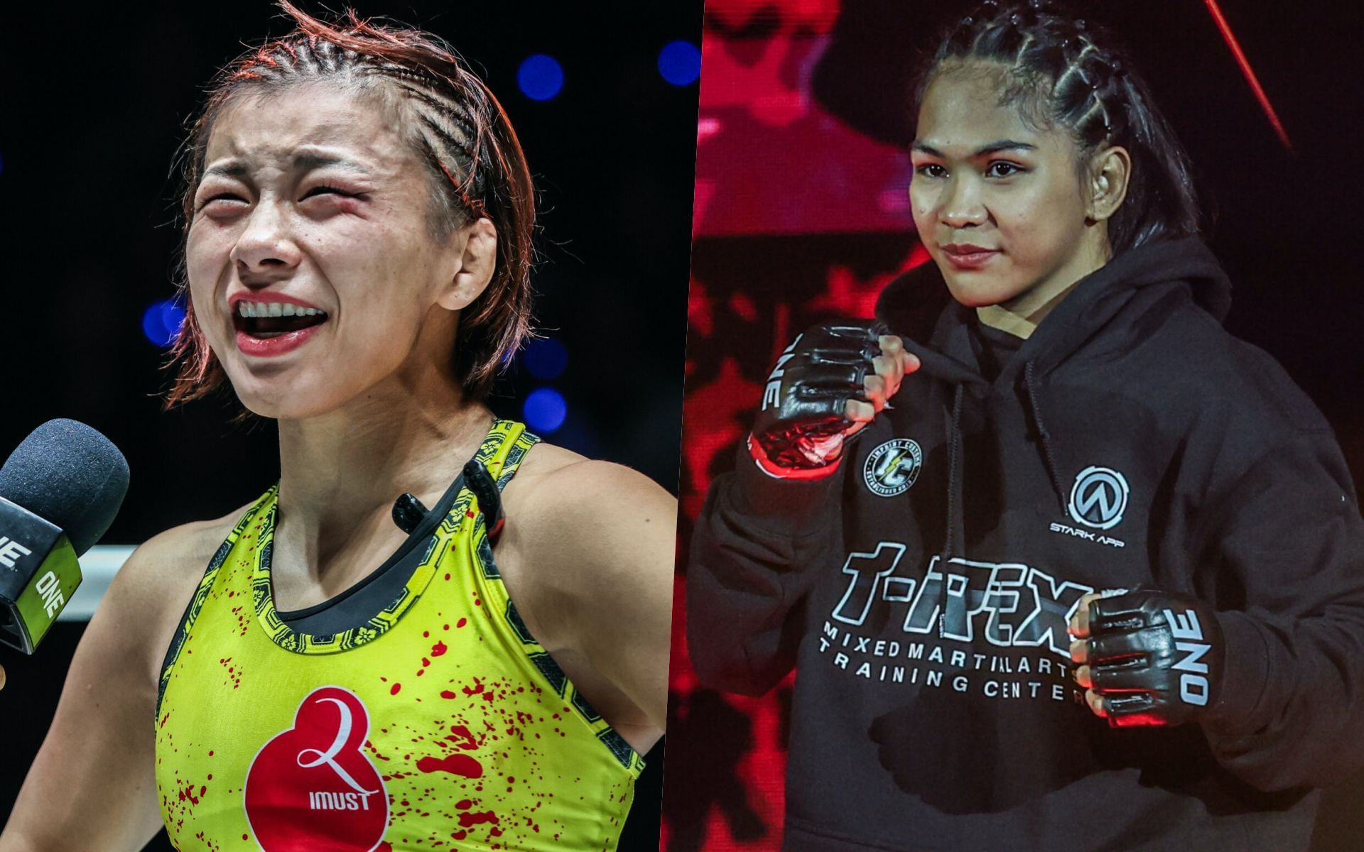 Ayaka Miura (L) and Denice Zamboanga (R) | Photo credit: ONE Championship