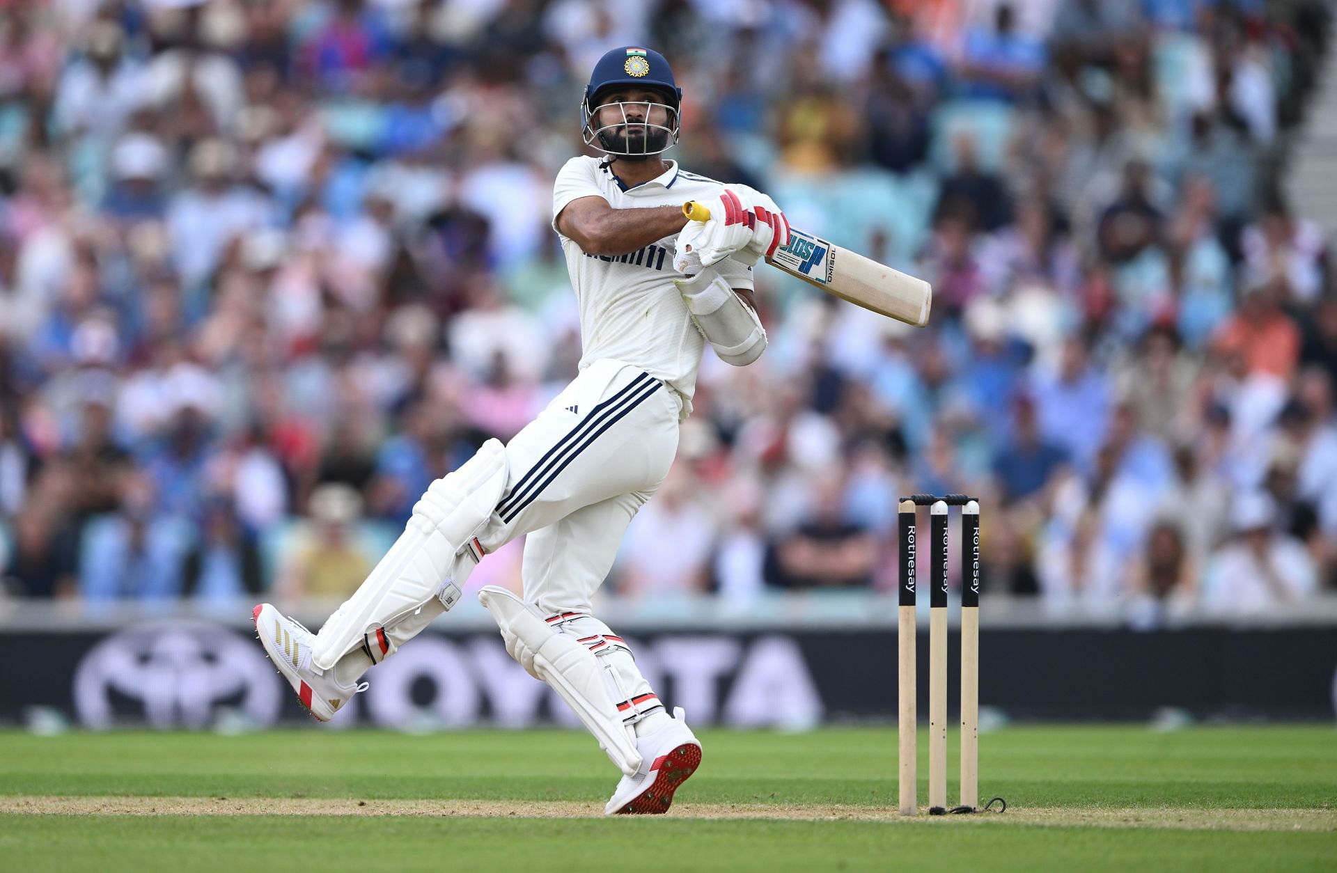 Akash Deep played some eye-catching shots. (Credits: Getty)