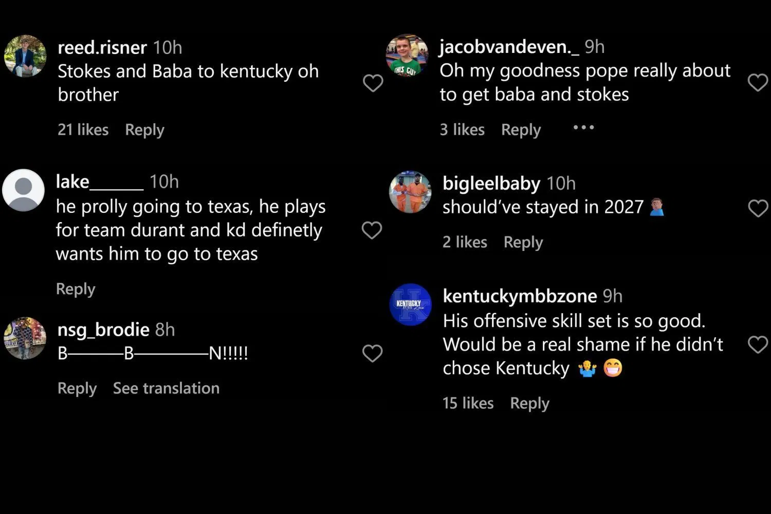 Fans commented on Instagram (@tiptonedits/IG)