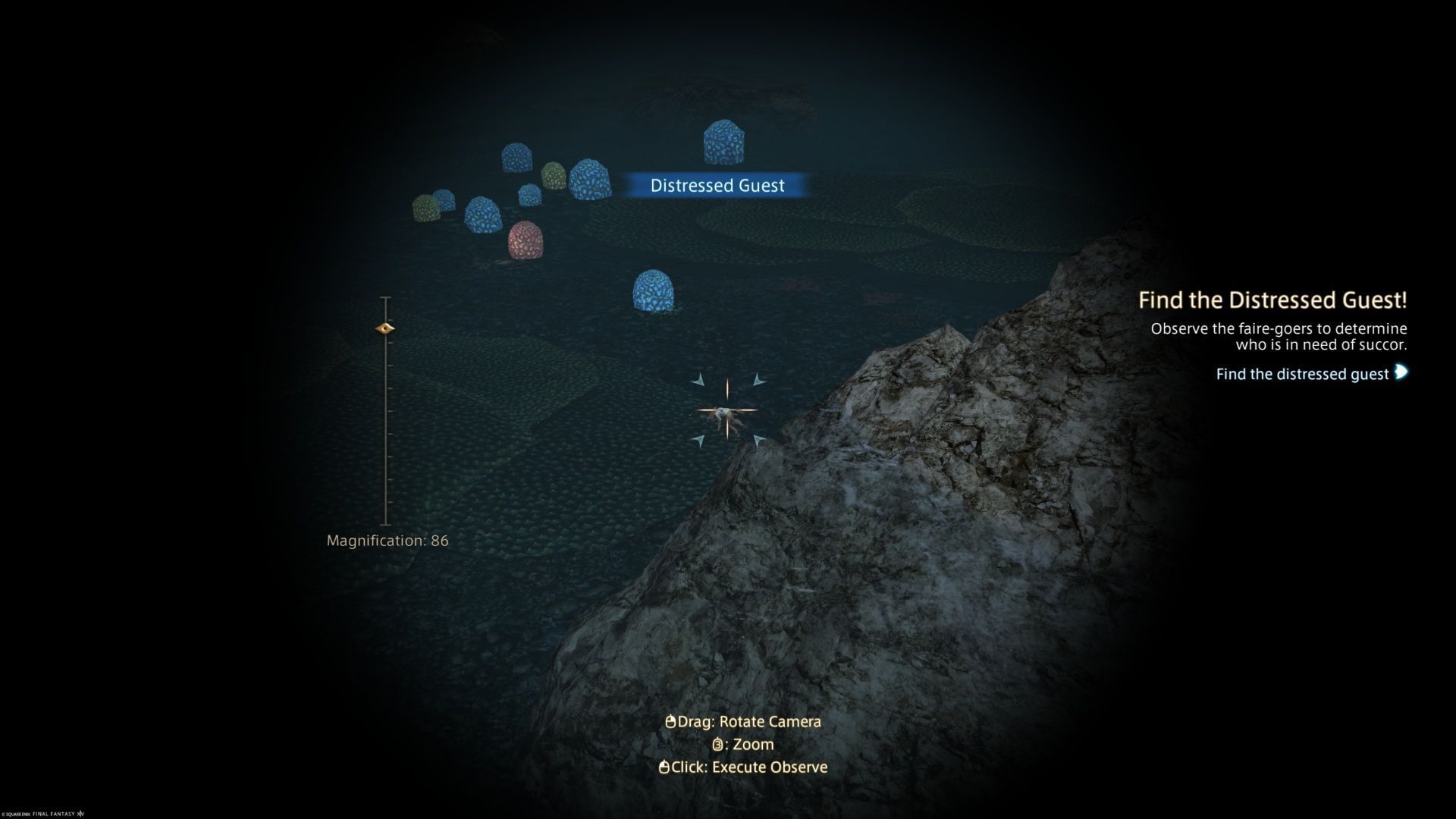 Here&#039;s where you find the guest with the spyglass; you might have to zoom in a little to get credit (Image via Square Enix)