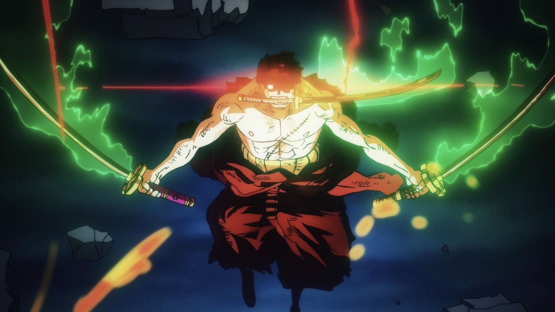The origin of Zoro&#039;s Ashura abilities is still unknown in One Piece lore (Image via Toei Animation)