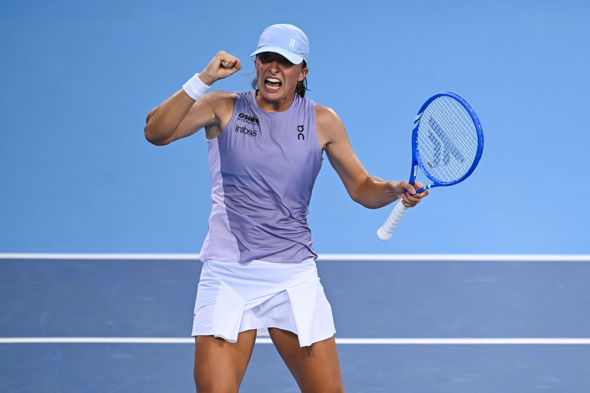Iga Swiatek at the 2025 Cincinnati Open (Source: Getty)