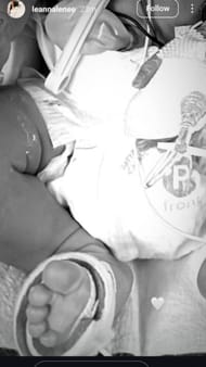 Leanna Lenne's Instagram story (image credit: instagram/leannalenee)