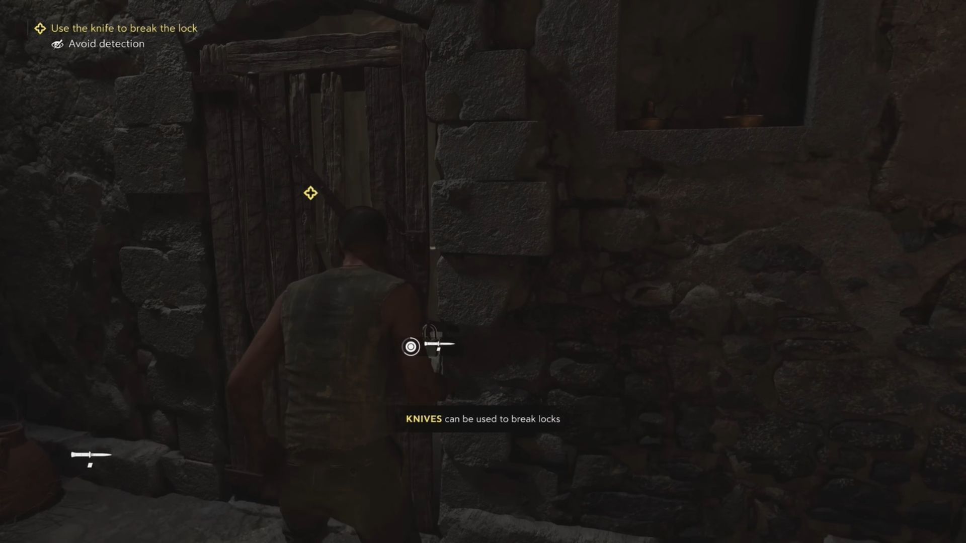 Knives can be used to pick/break locks (Image via 2K)