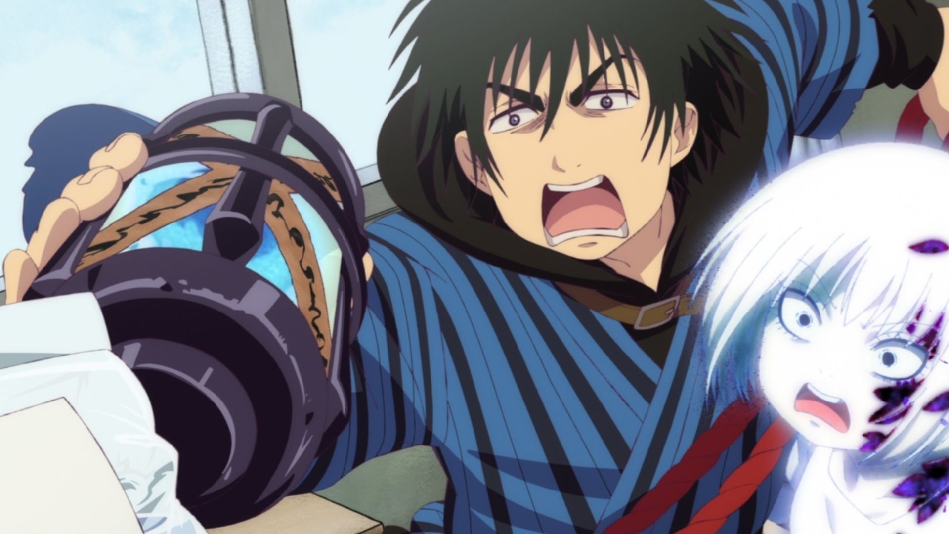 Mogura and Maya as seen in the anime (Image via Brain&#039;s Base)