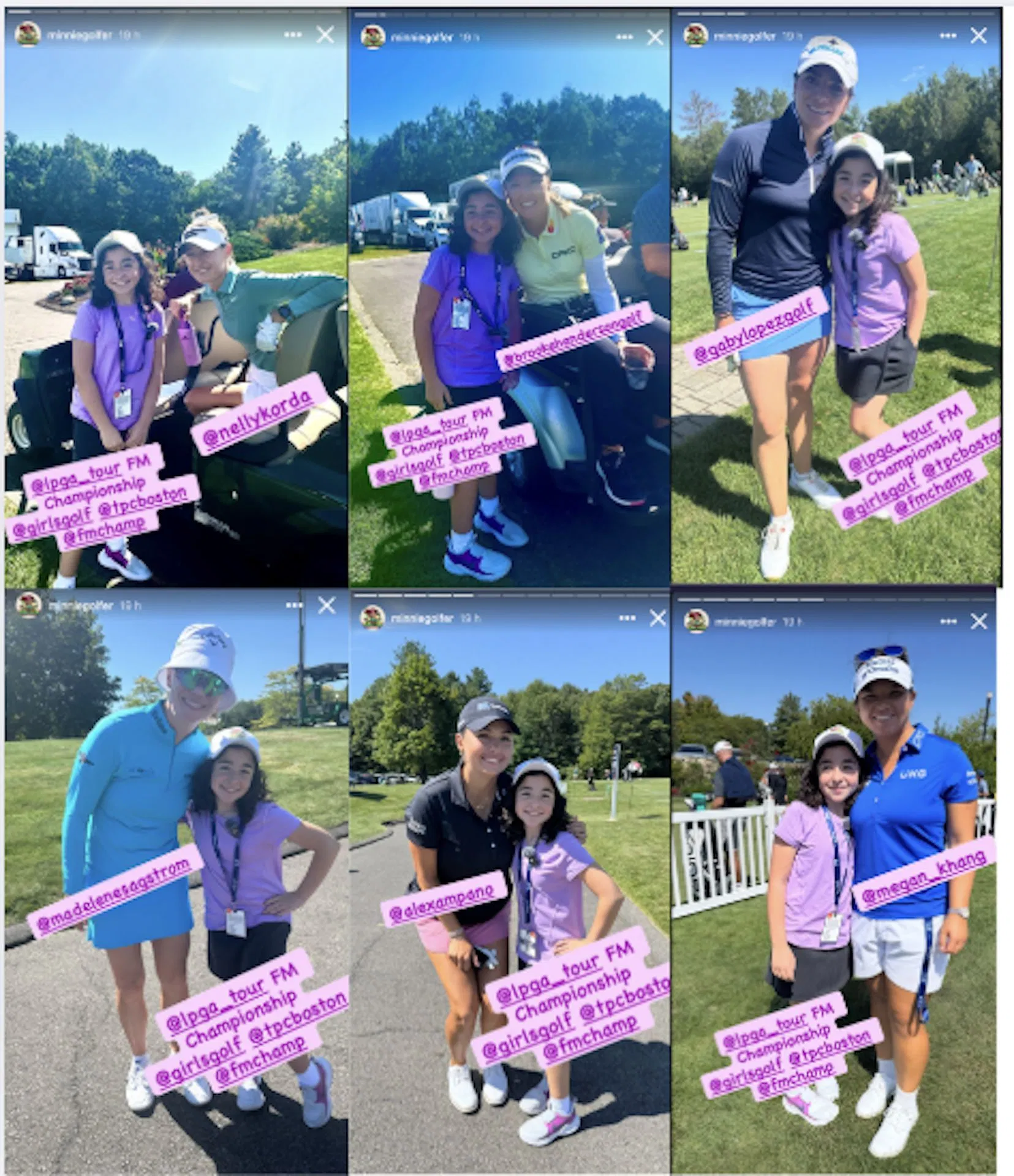 Minnie meets Lexi Thompson, Jeeno Thitikul, and other LPGA Tour stars (Image via Instagram @minniegolfer)