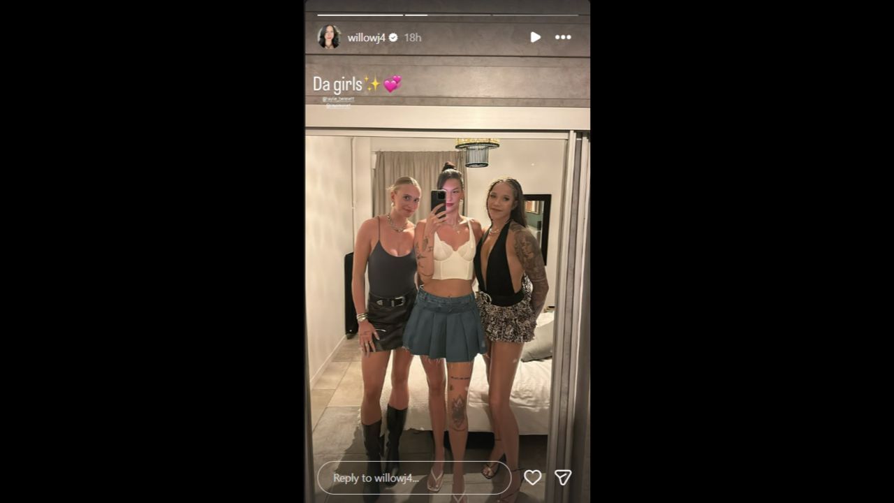 Screen snapshot of Willow Johnson's Instagram (image from - Instagram.com/@willowj4 IG stories)