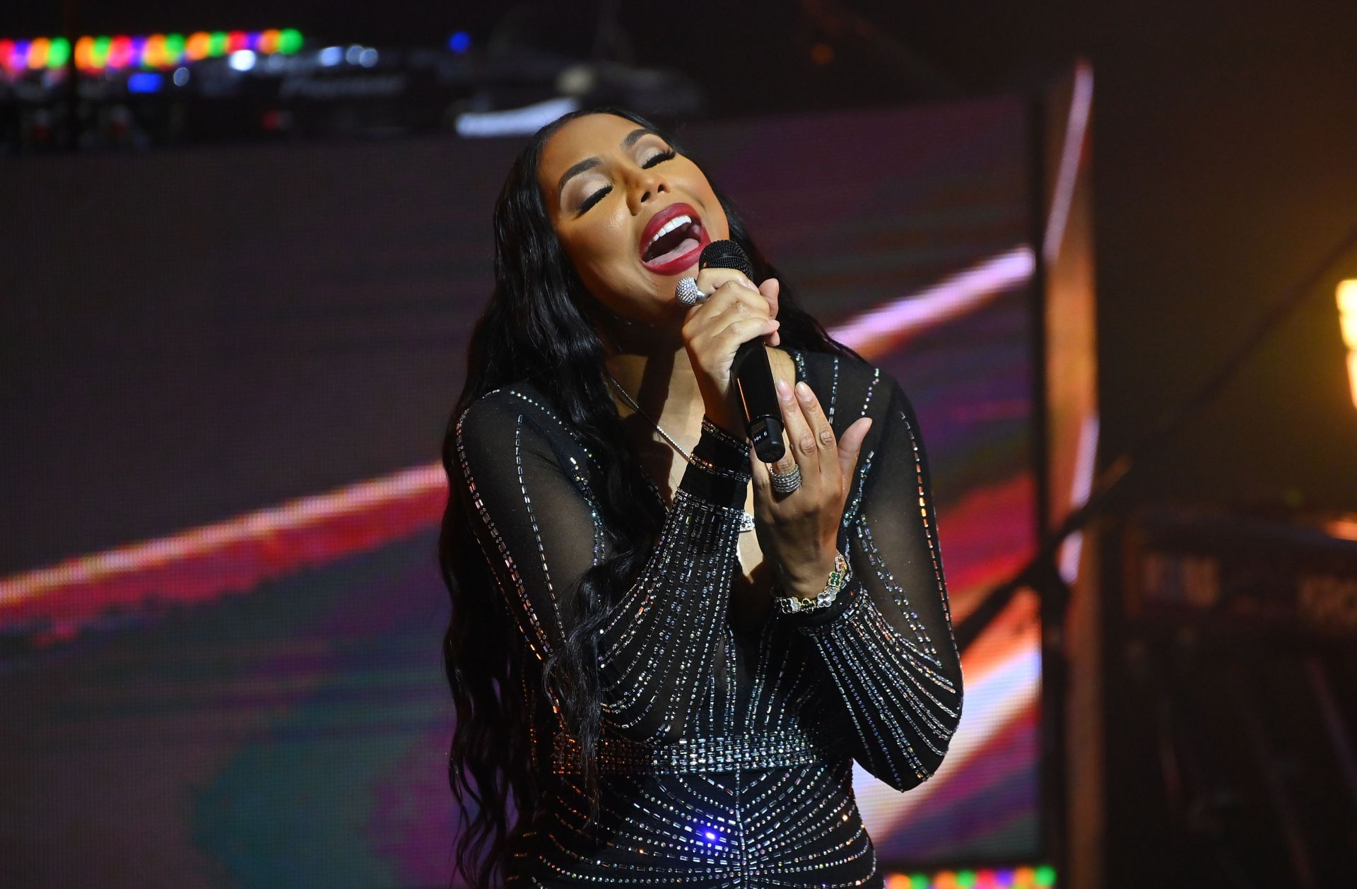 Tamar Braxton at Bishop William Murphy&#039;s 50th birthday celebration (Image via Getty)