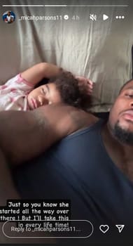 Still from Micah Parsons' IG story /@_micahparsons11