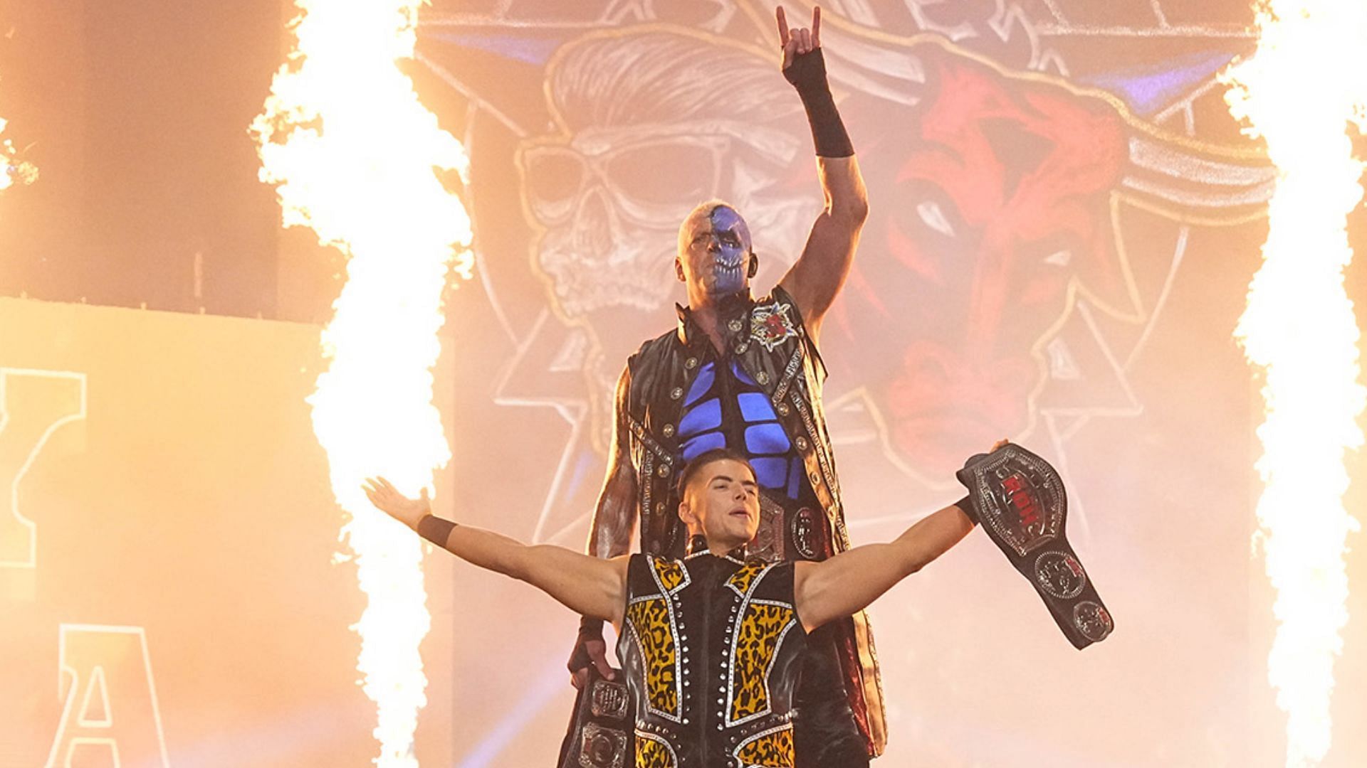 Dustin Rhodes and Sammy Guevara are the ROH Tag Team Champions [Photo: AEW Official Website]