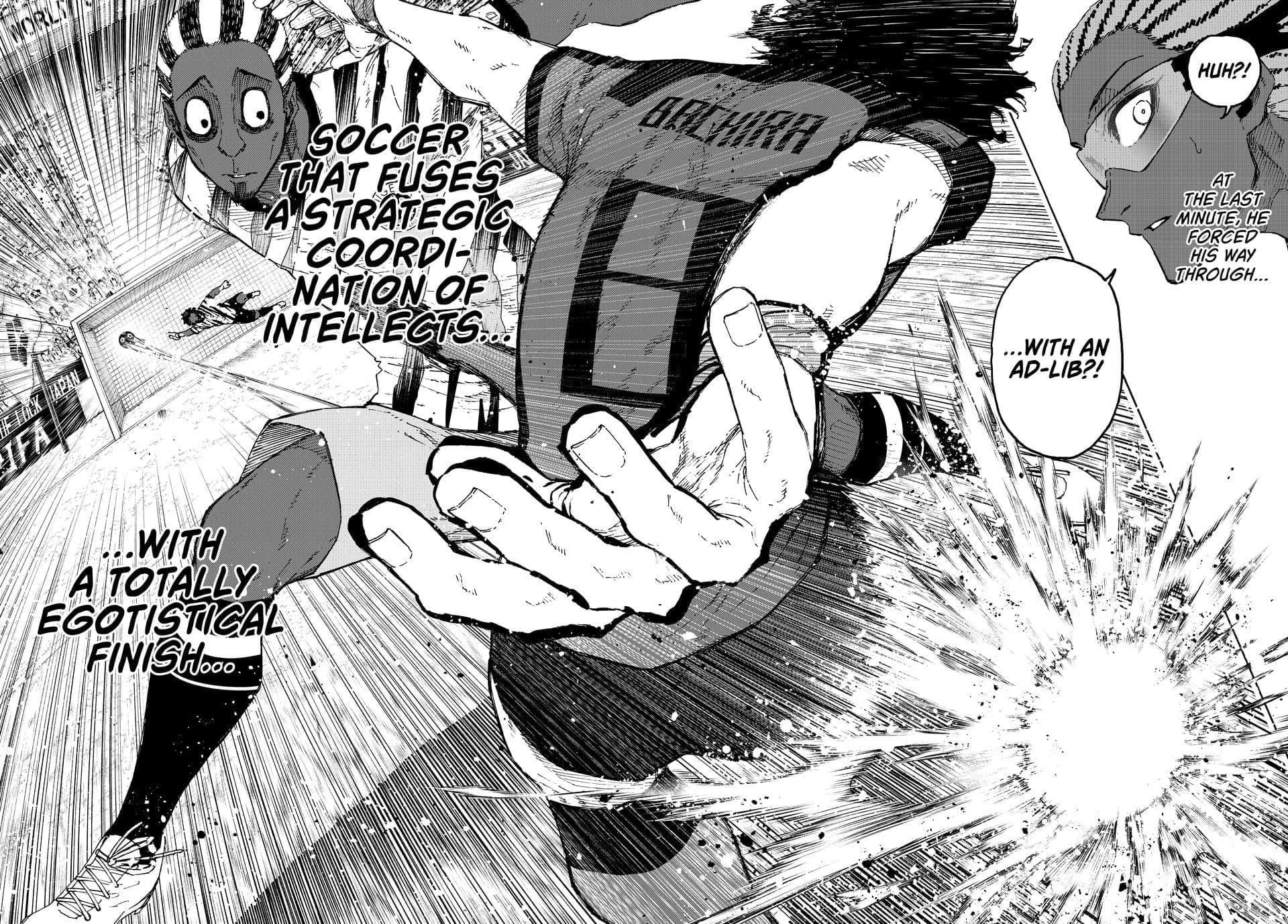 Oboabona and Meguru Bachira as seen in Blue Lock chapter 314 (Image via Kodansha)