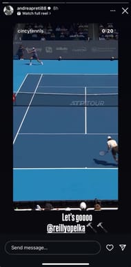 Andrea Preti's Instagram story