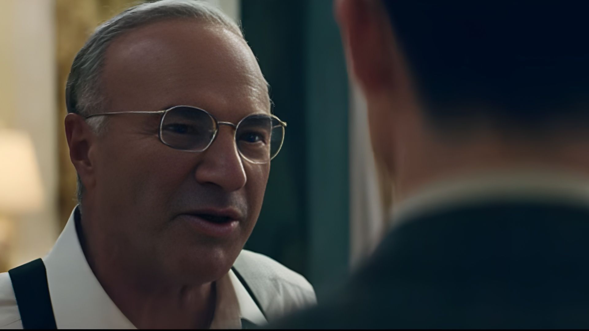 Kevin O&rsquo;Leary appears in Marty Supreme as part of the high-profile ensemble cast. (Image via A24)