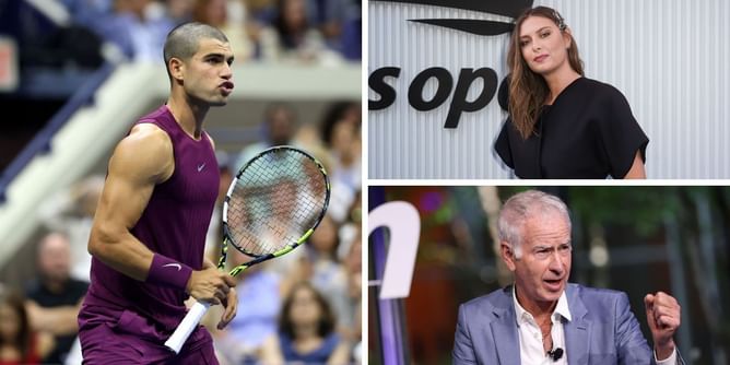 "I'd be so superstitious"- Maria Sharapova and John McEnroe make feelings known on Carlos Alcaraz's new hairstyle at US Open