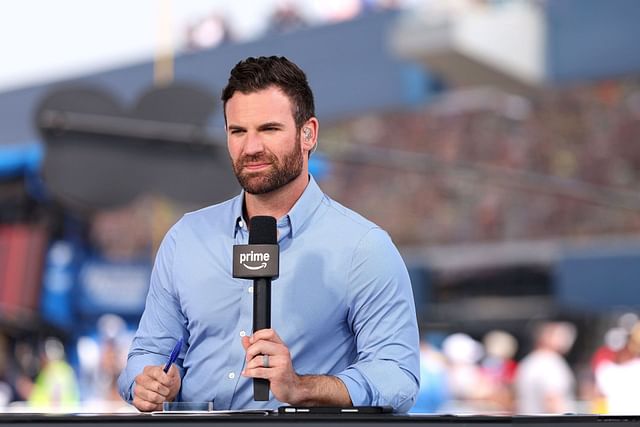 Corey LaJoie during the 2025 FireKeepers Casino 400 - Source: Getty