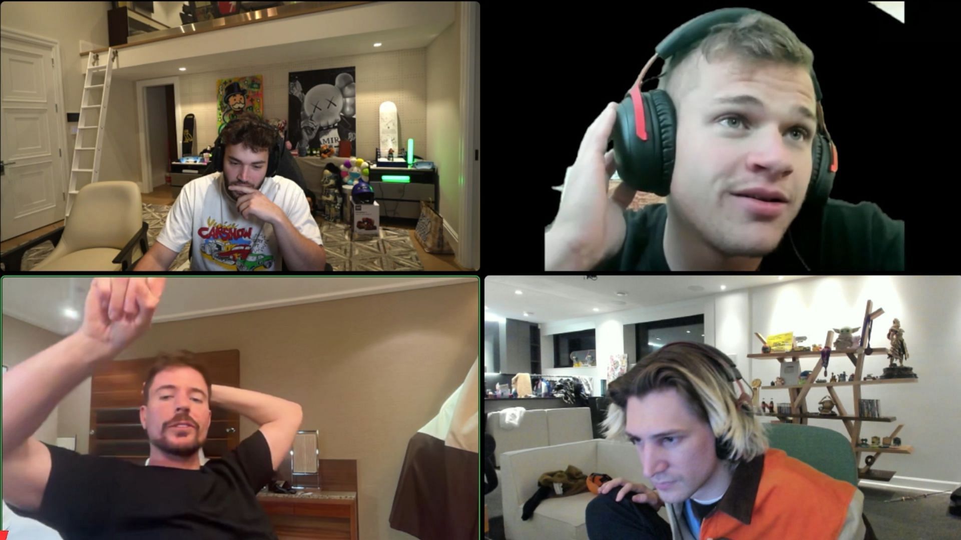 Streaming personality xQc called out Kai Cenat for allegedly owing him $100,000 during a Kick broadcast (Image via xQc/Kick)