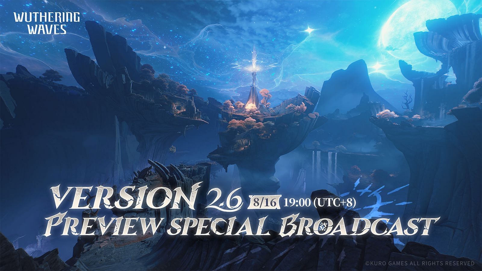 Wuthering Waves 2.6 livestream date and countdown (Image via Kuro Games)
