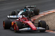 Charles Leclerc leads George Russell at the F1 Dutch GP - Source: Getty