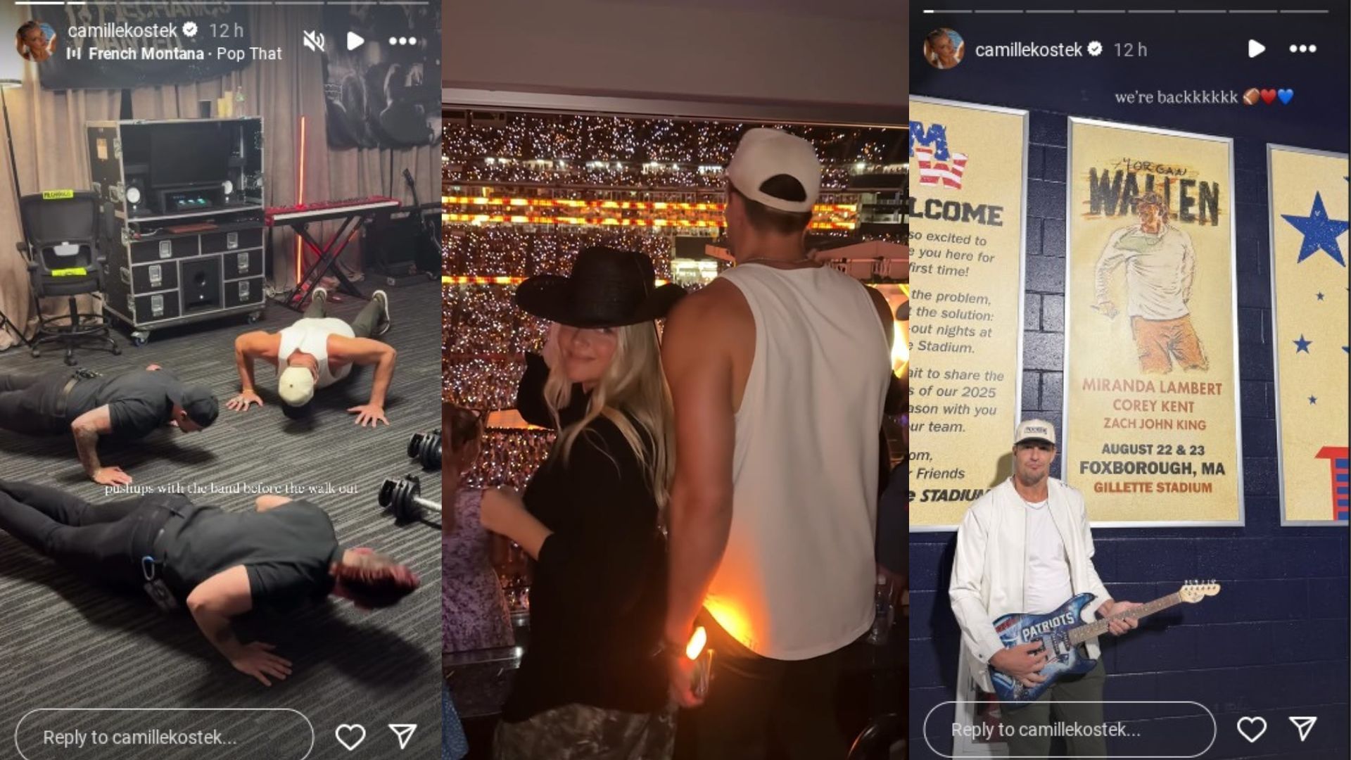 A screenshot of Camille Kostek&#039;s stories [Image credits: Instagram]