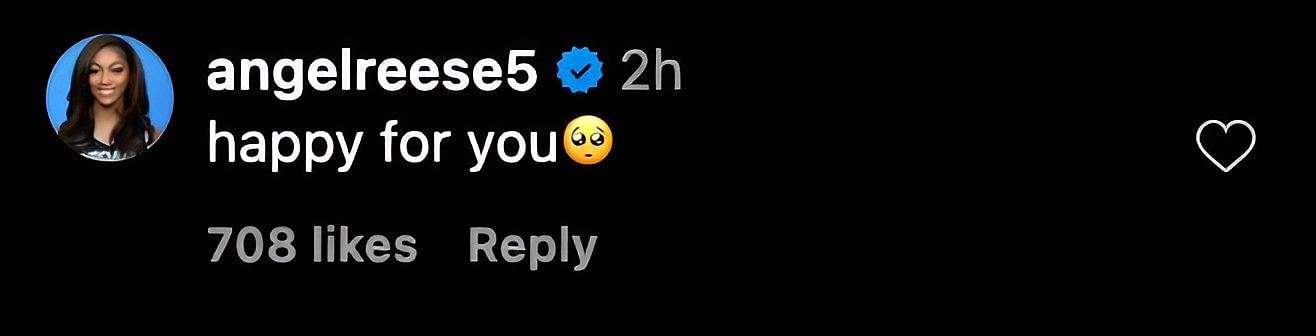 Reese&#039;s IG comment