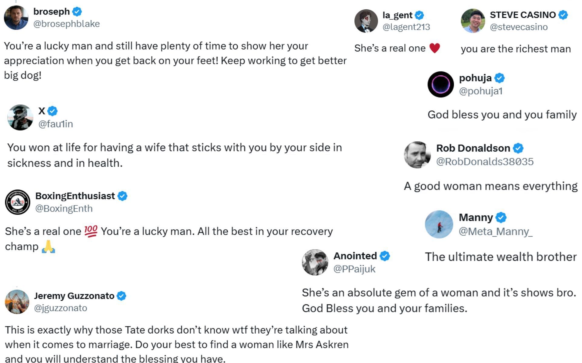 Fans react [Screenshots courtesy: @Benaskren on X]