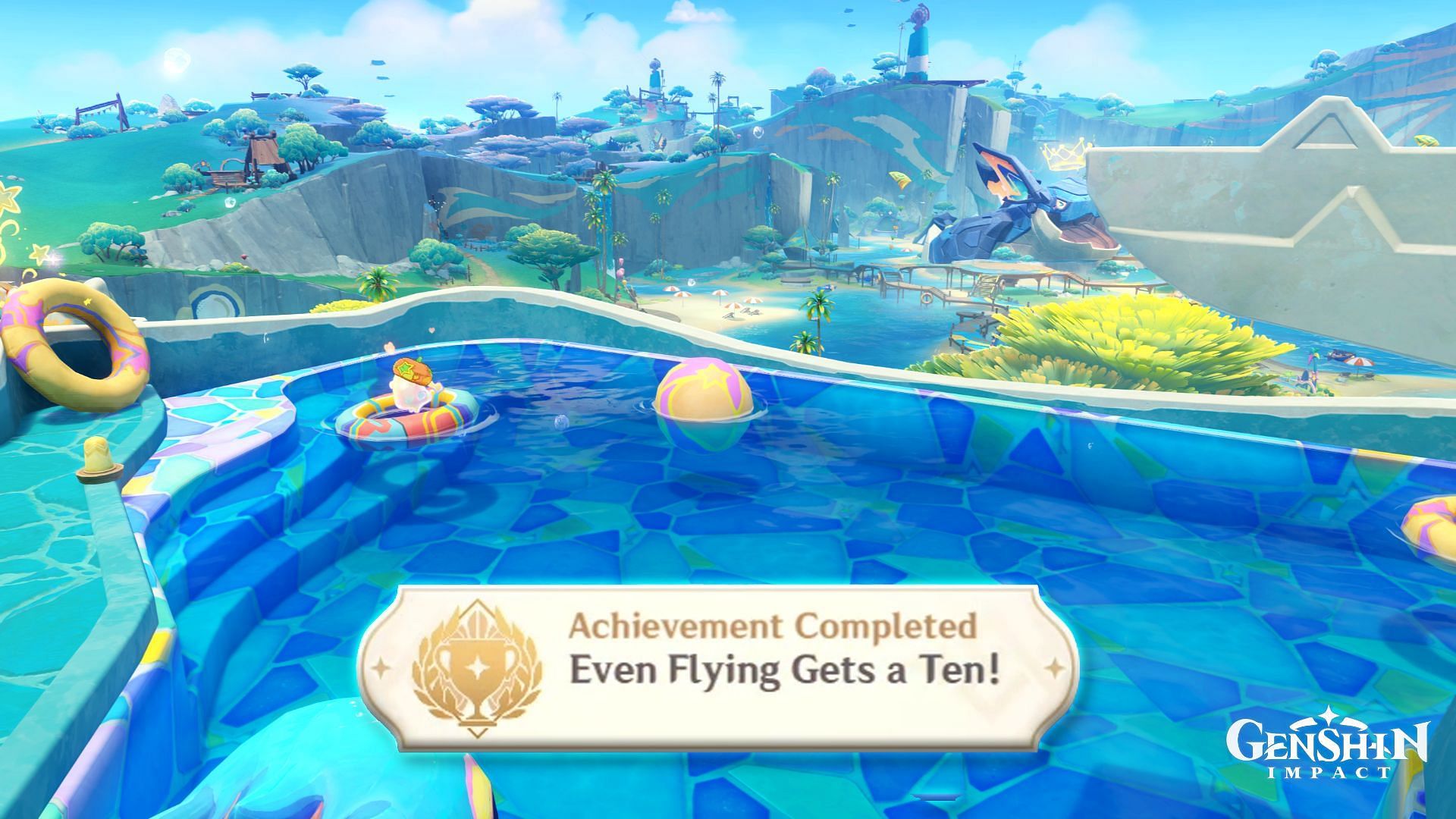 How to obtain the hidden achievement Even Flying Gets a Ten (Image via Sportskeeda Gaming/HoYoverse)
