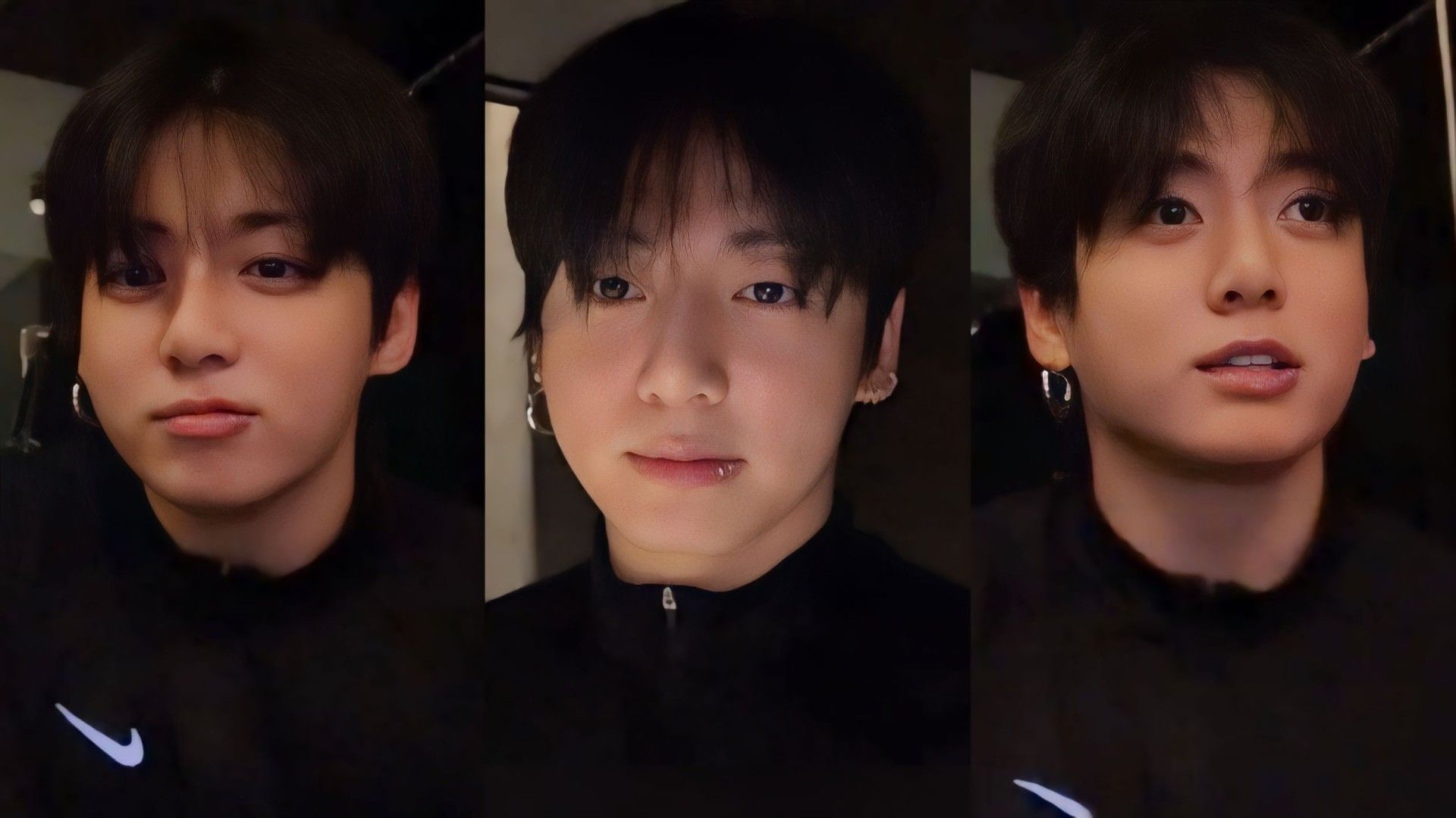 Jungkook in hi Weverse live (Image via Weverse)