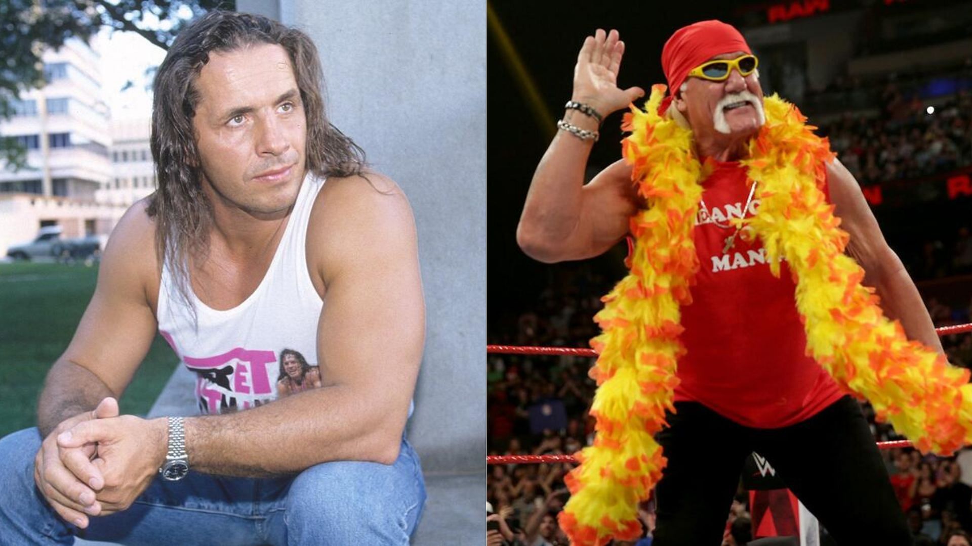 Bret Hart (left); Hulk Hogan (right) [Image Credits: wwe.com]