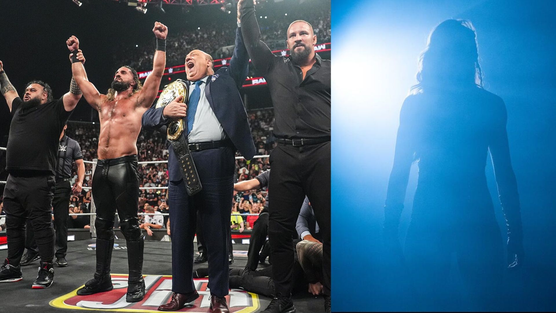Seth Rollins, Bronson Reed, Paul Heyman, Bron Breakker, WWE female star [Image Credits: wwe.com]