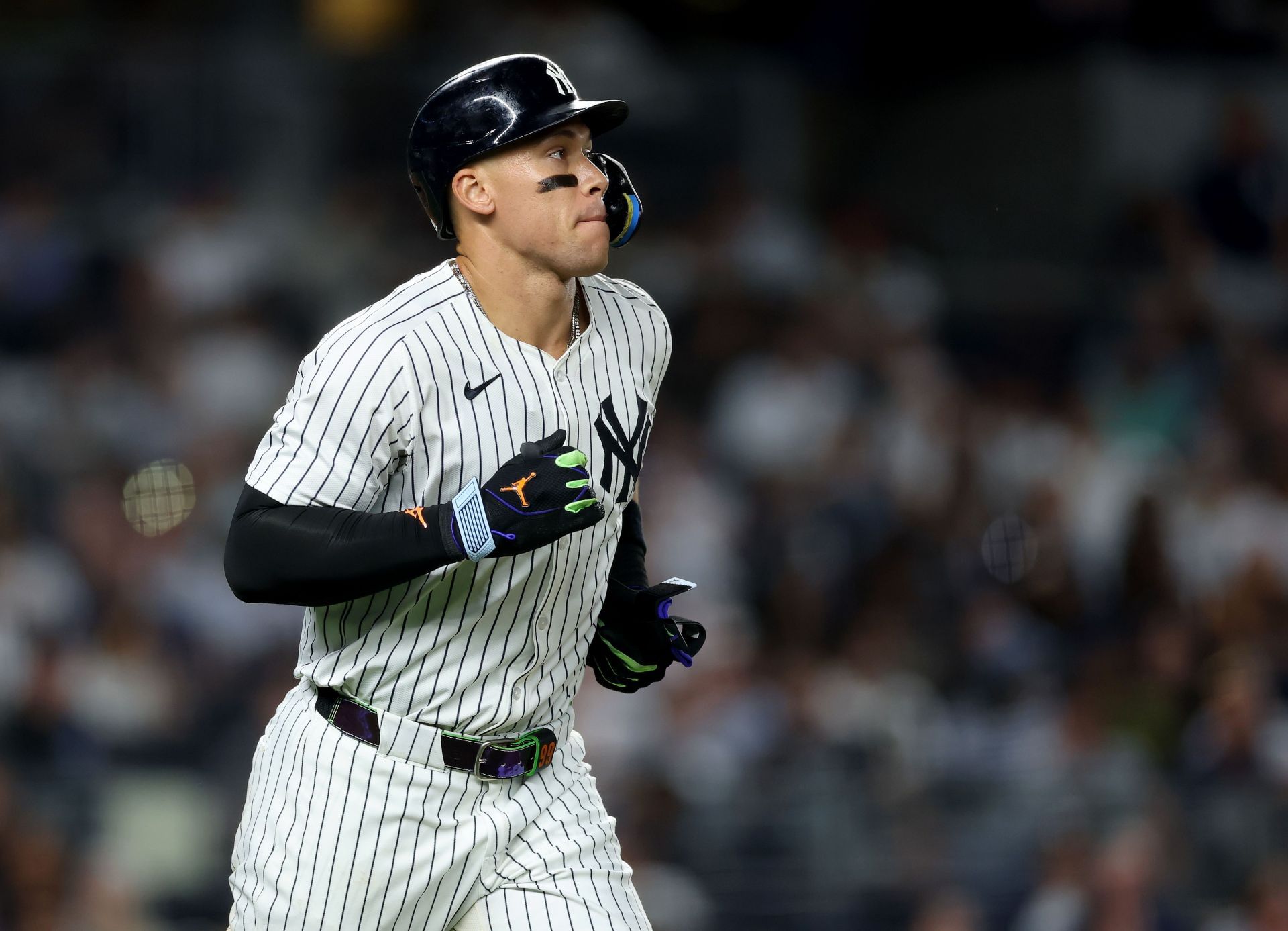 Aaron Judge in action against the Minnesota Twins - Source: Getty