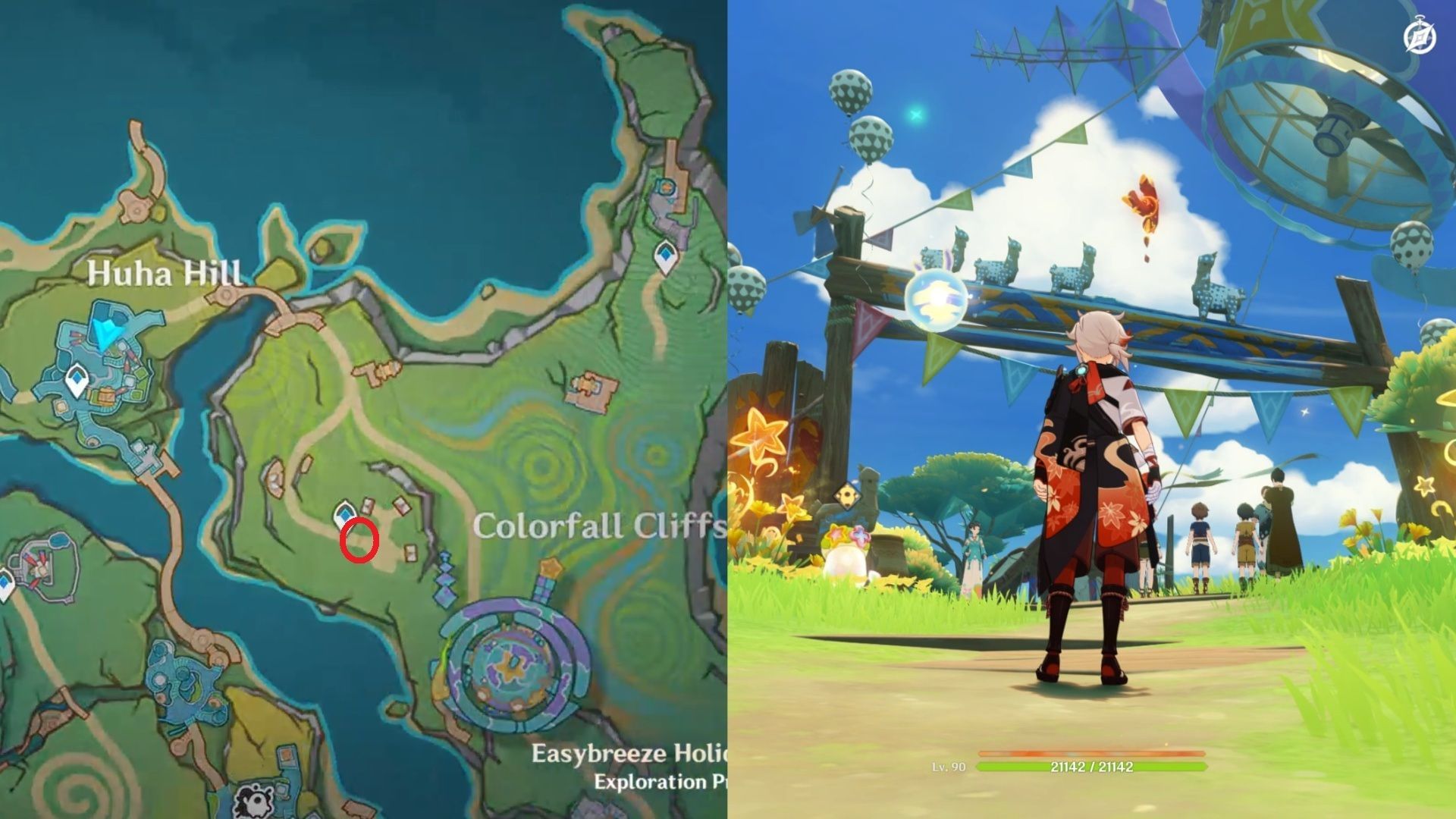In Colorfall Cliffs (Image via HoYoverse)