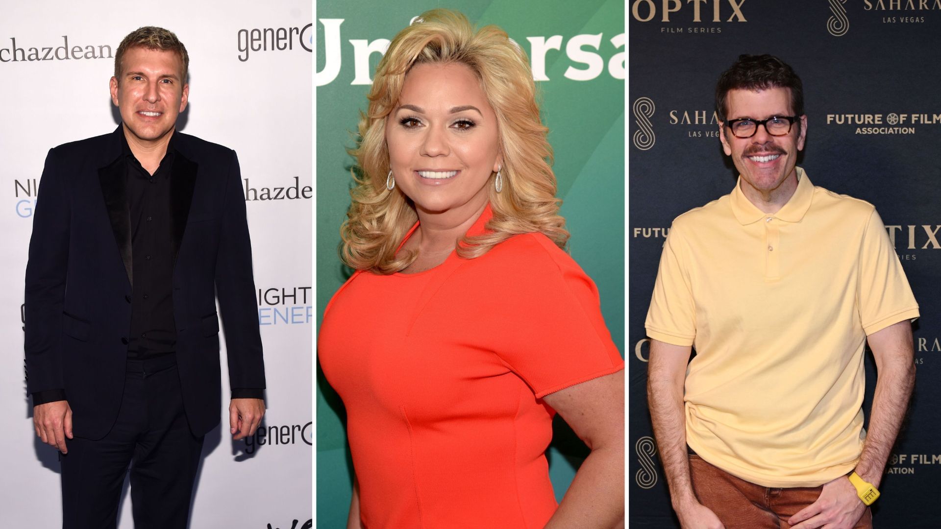 Todd Chrisley, Julie Chrisley, and Perez Hilton (Image via Getty)