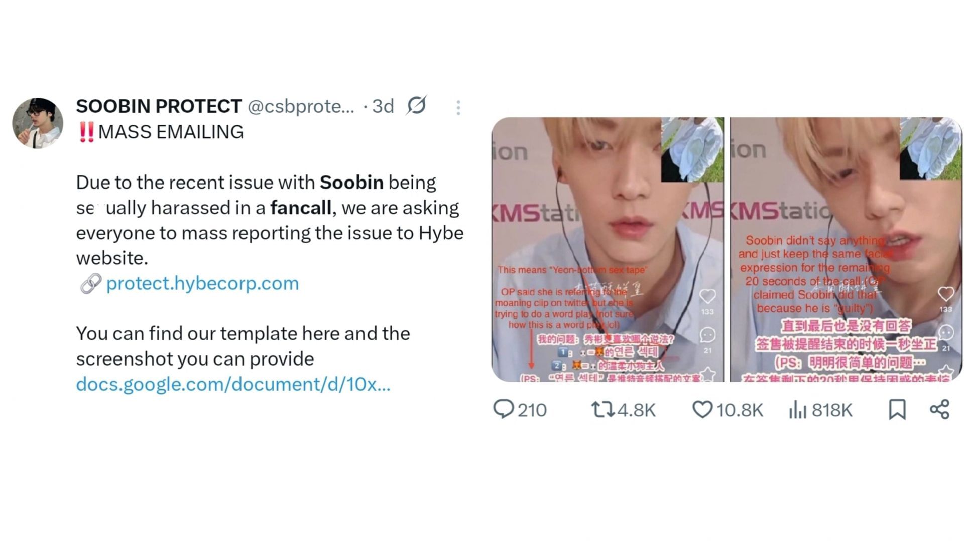 Fans called out the label to take appropriate action (Image via X/@csbprotect)