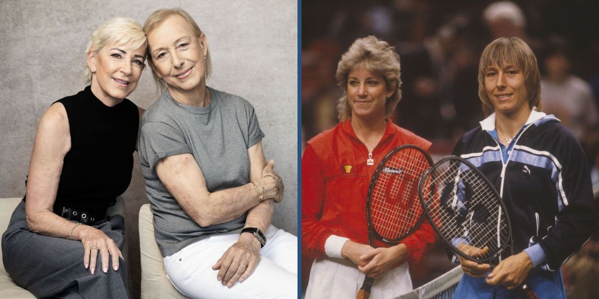 Martina Navratilova and Chris Evert