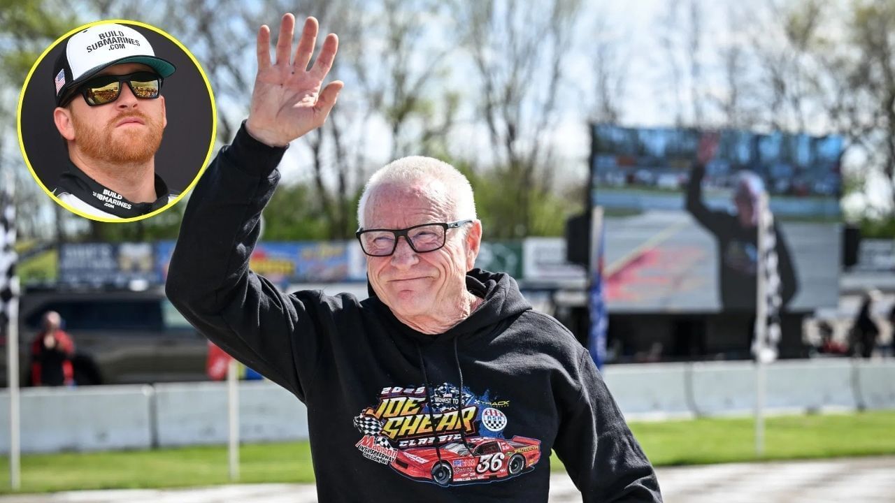 Chris Buescher (In circle) and NASCAR Hall of Famer Mark Martin (Source: Imagn)