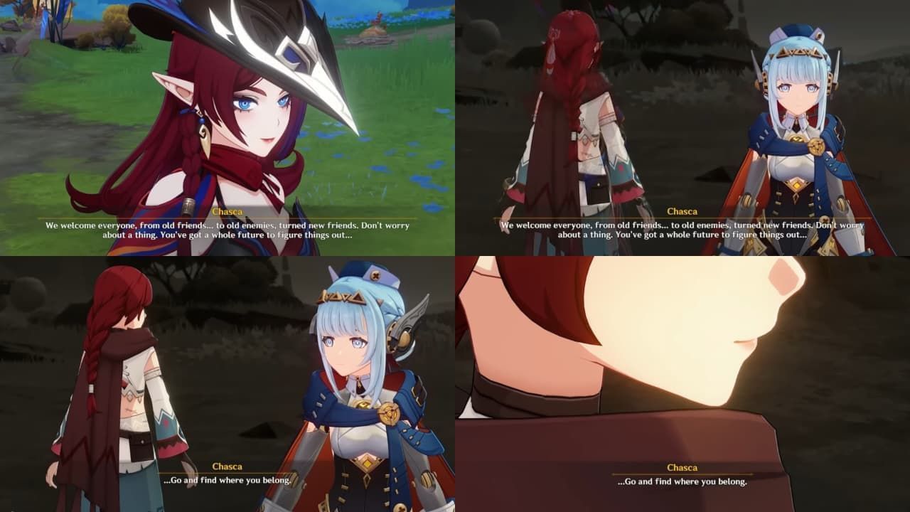 Chasca&#039;s words remind Ineffa about Lianca in the Archon Quest (Image via HoYoverse)
