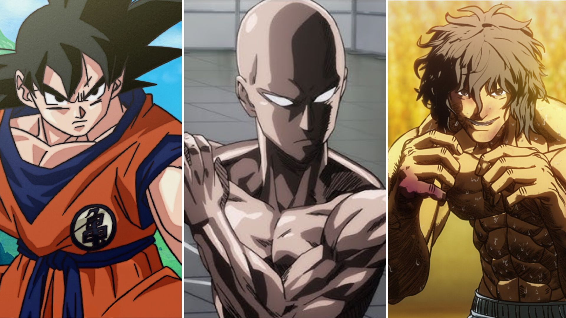 Dragon Ball Z, One-Punch Man, Kengan Ashura