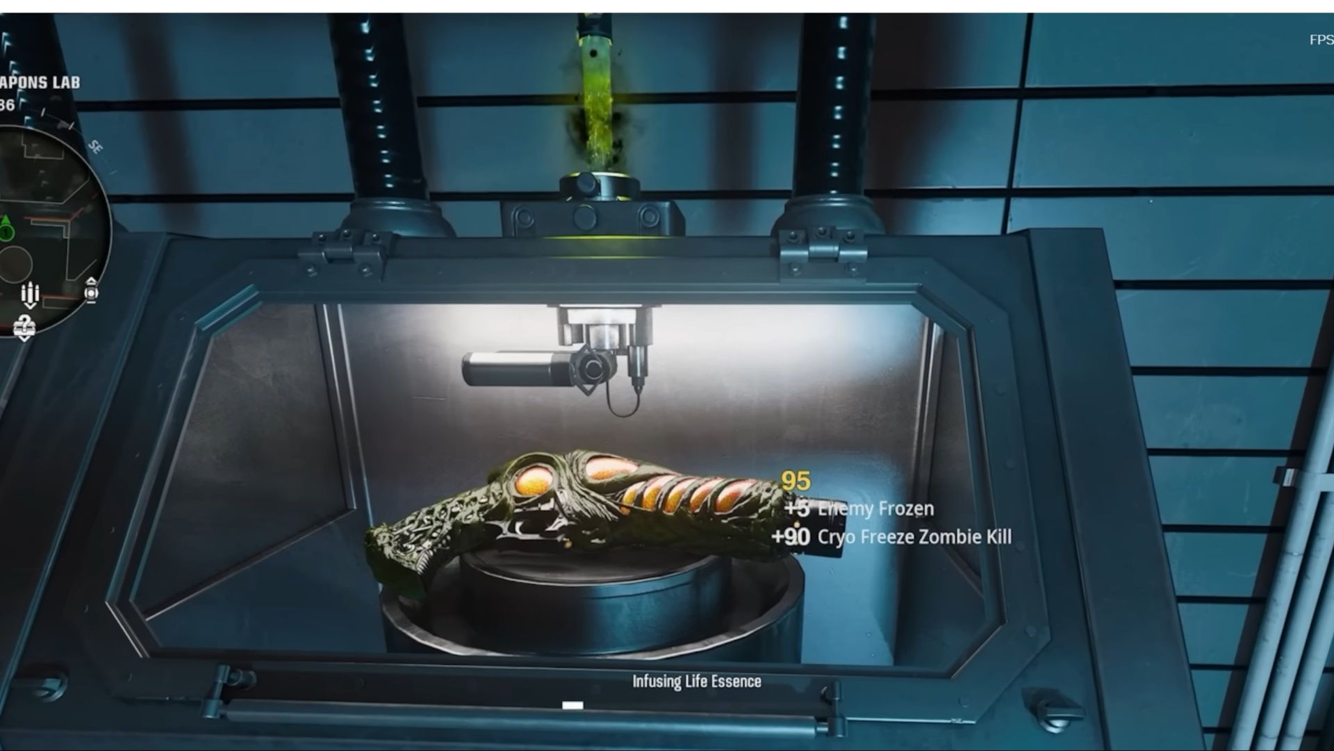 Craft Gorgofex N variant in Black Ops 6 Zombies Reckoning. (Image via Activision || YouTube/ MrRoflWaffles)