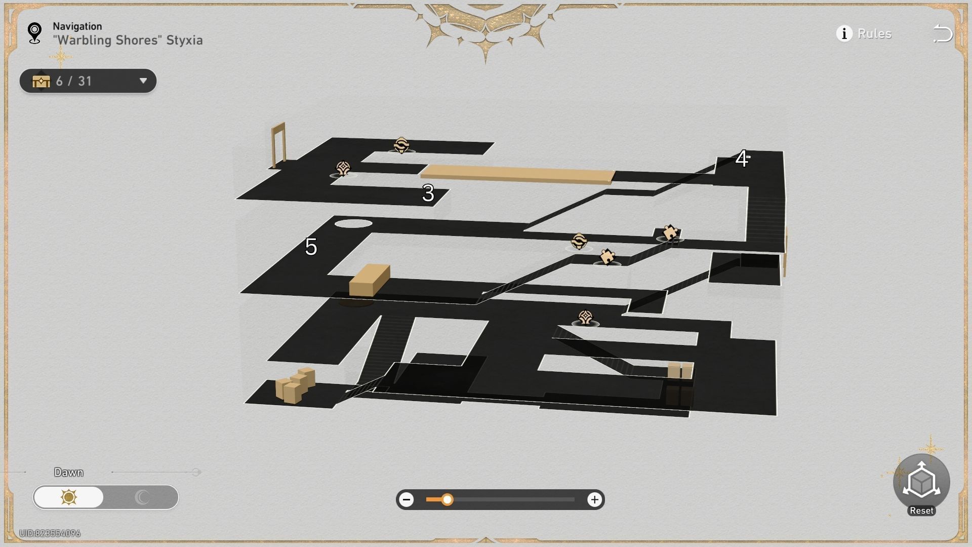 Treasure chest 3,4, and 5 locations (Image via Sportskeeda Gaming // HoYoverse)