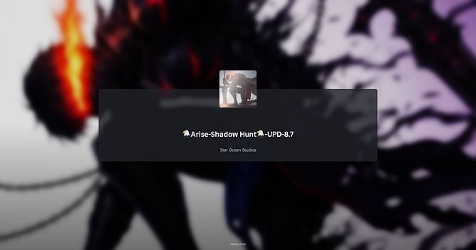 Arise Shadow Hunt codes (August 2025)