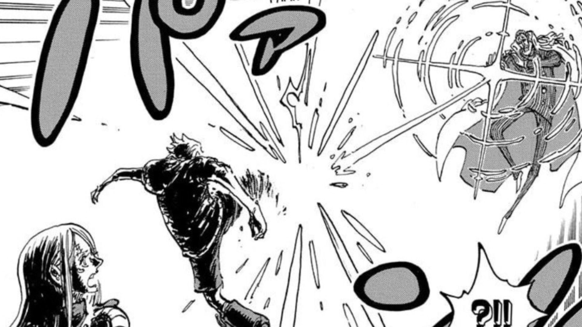 Sanji deflecting Kizaru&#039;s attack in One Piece manga (Image via Shueisha)