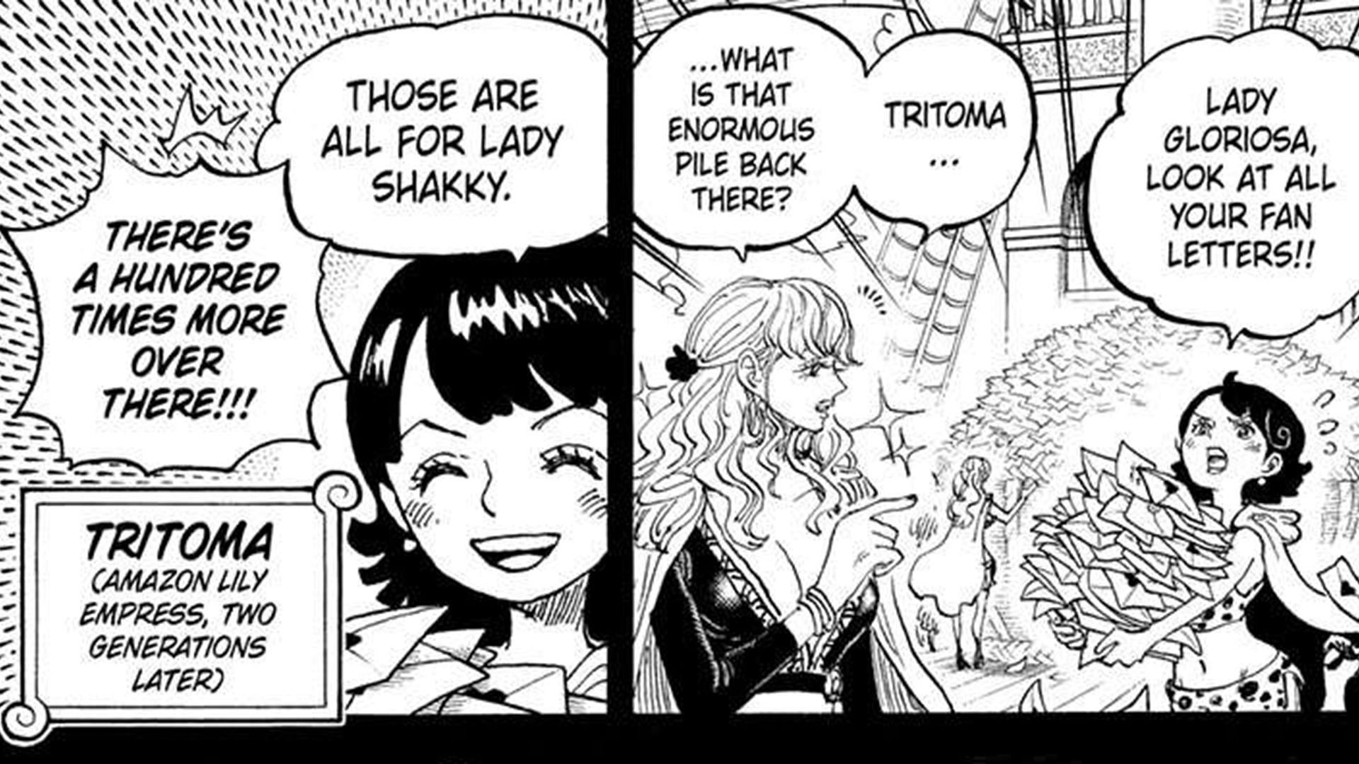 A young Tritoma as seen four decades before the present time (Image via Shueisha)