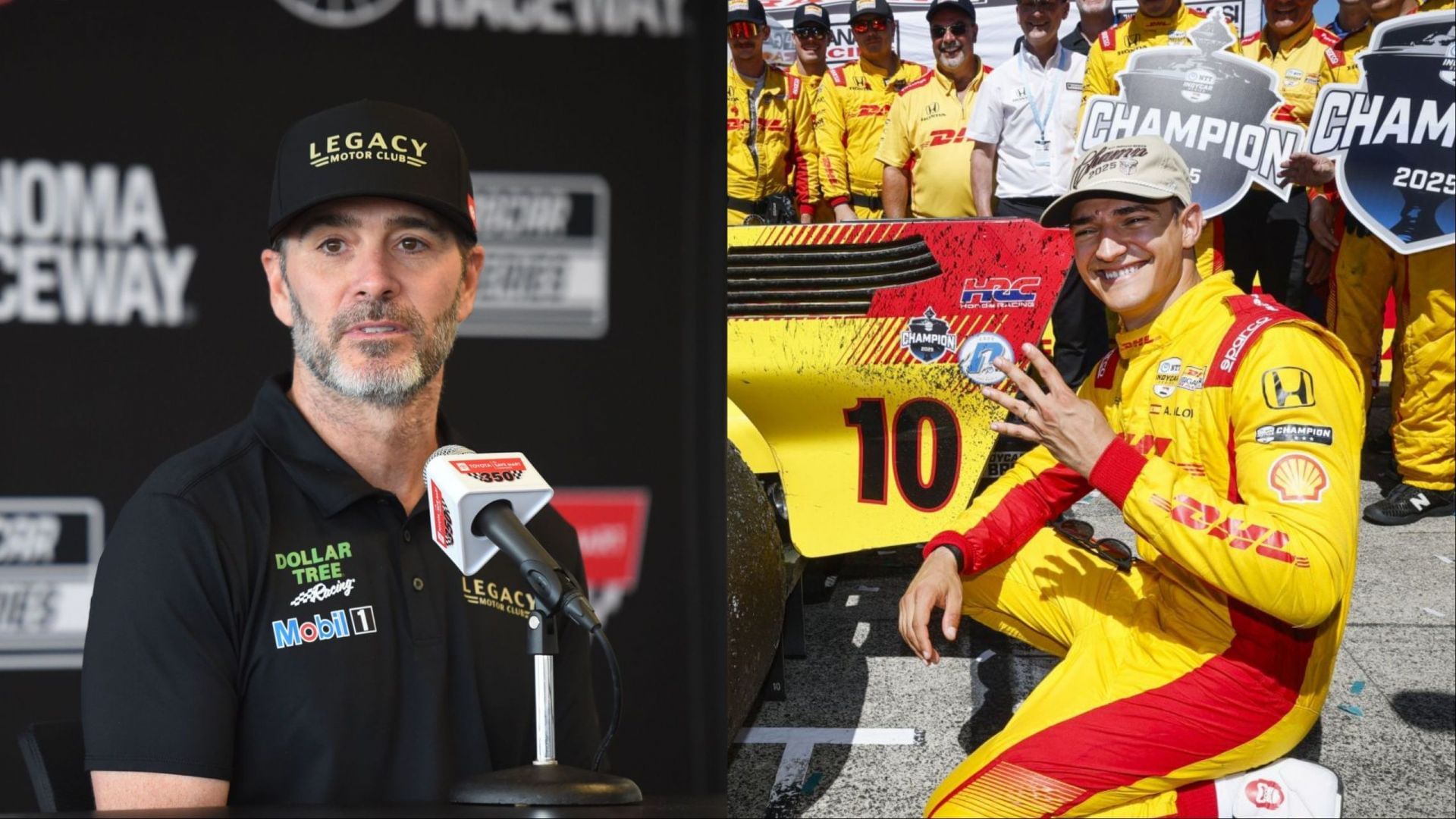 Image Credits: Getty, L: Jimmie Johnson; R: Alex Palou