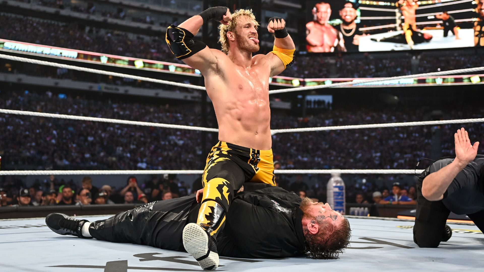Logan Paul and Jelly Roll at SummerSlam [Credit: The company&#039;s official website]
