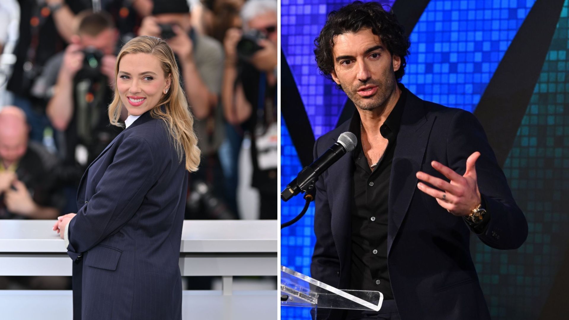 Scarlett Johansson and Justin Baldoni (Image via Getty)