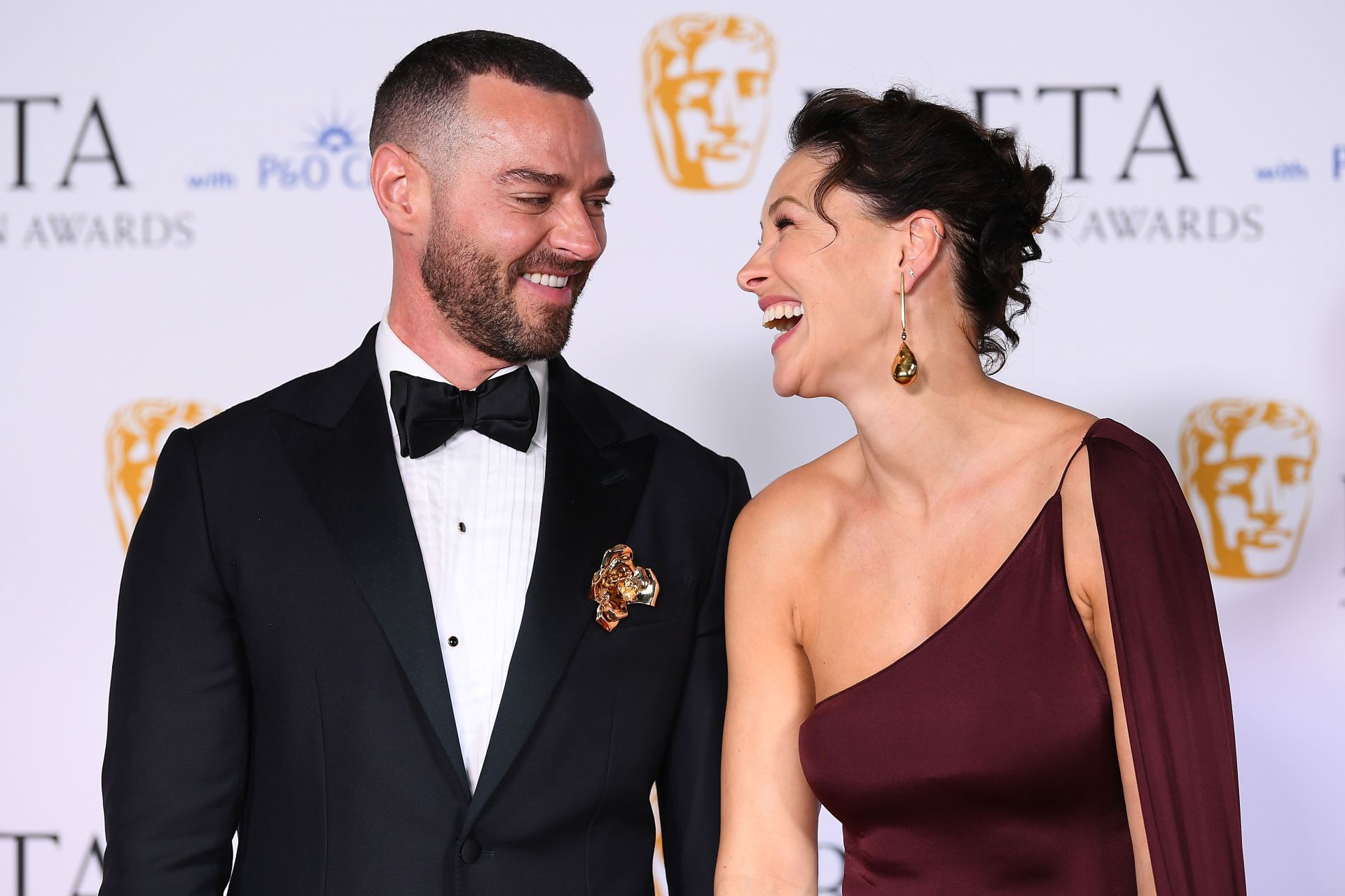 Matt and Emma Willis as the 2024 BAFTA Television Awards (Image via Getty)