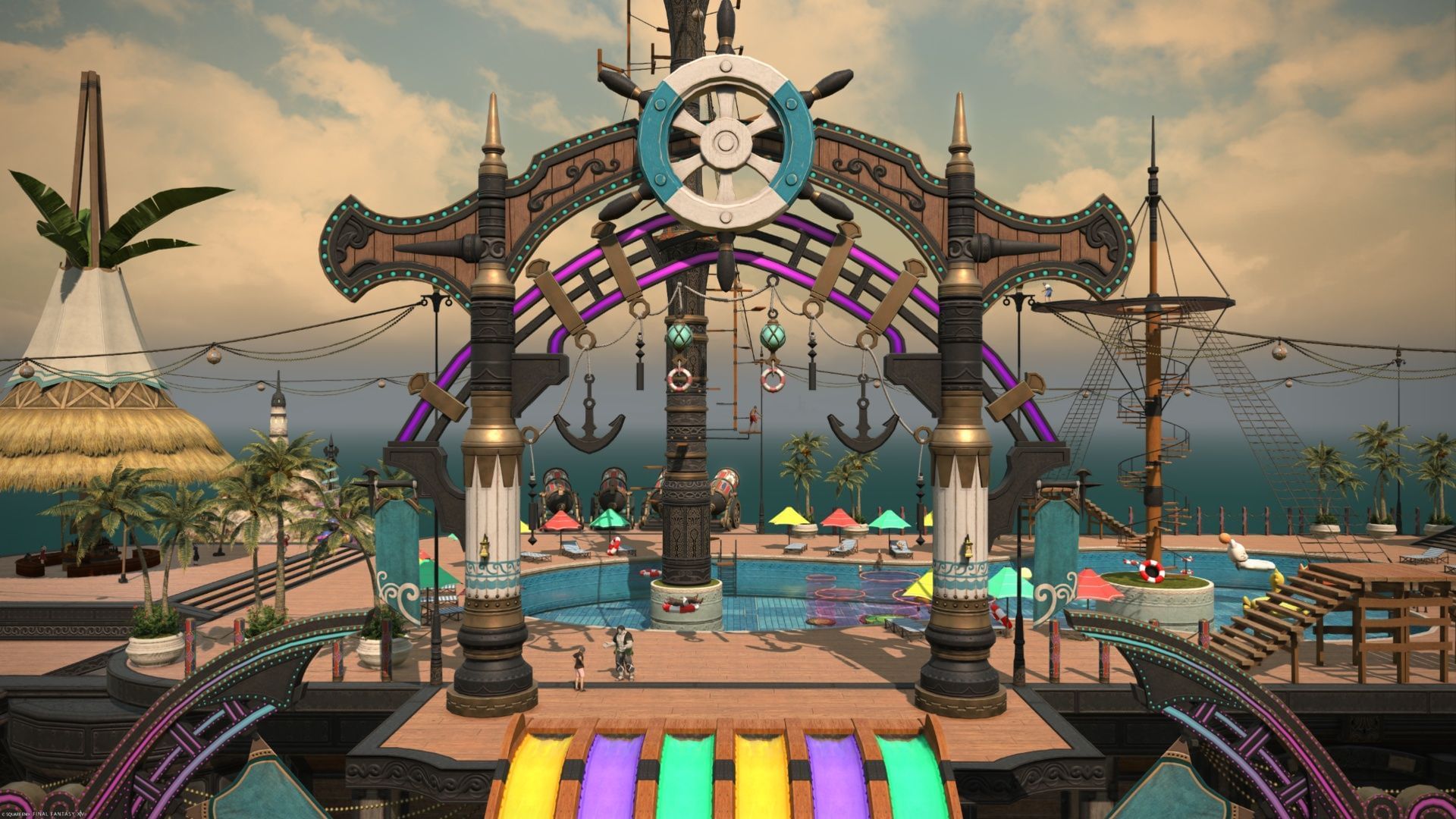 This is a pretty swanky event area! (Image via Square Enix)