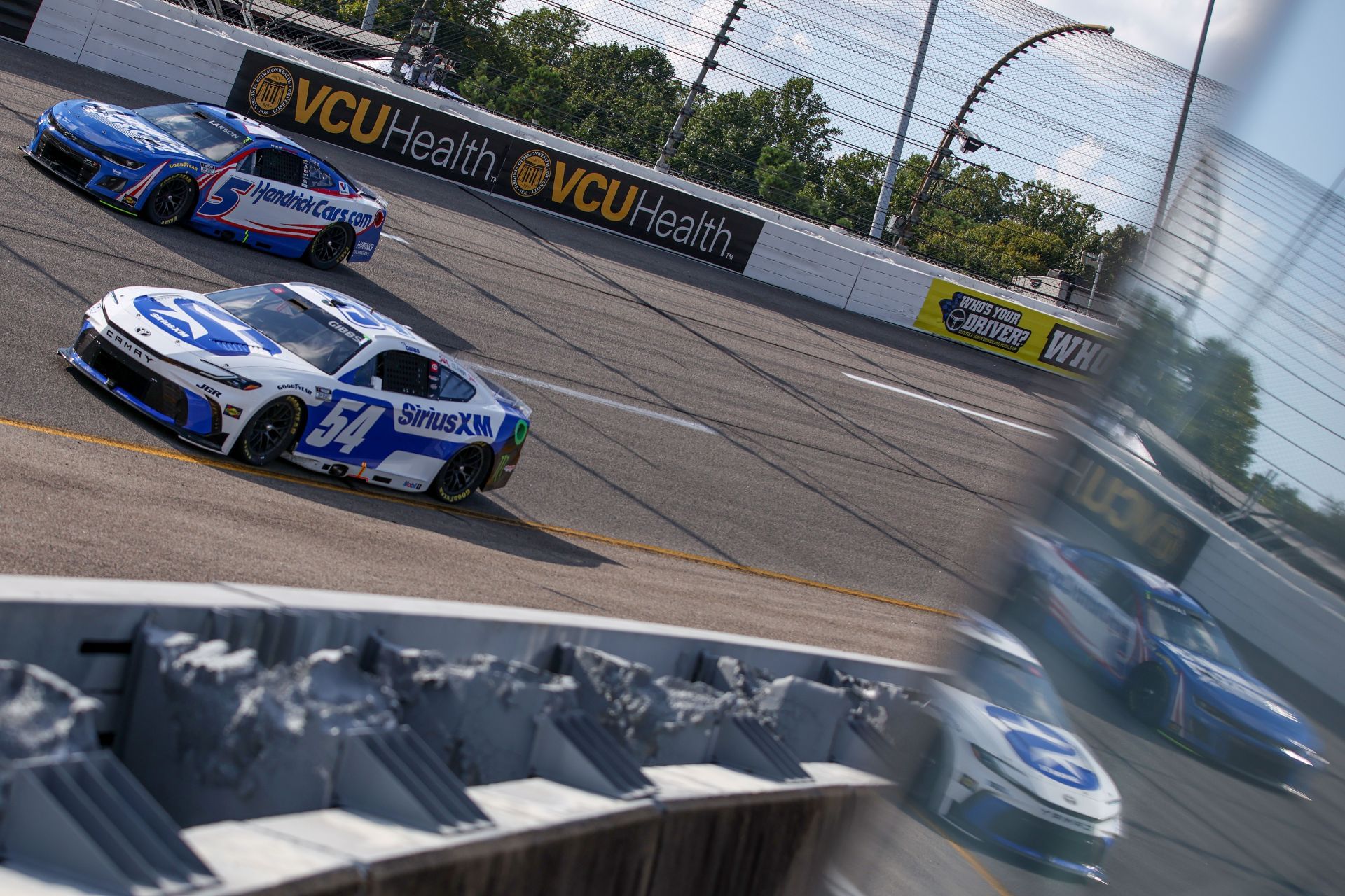 Kyle Larson (5) during the NASCAR Cup Series Cook Out 400 practice. Source: Getty