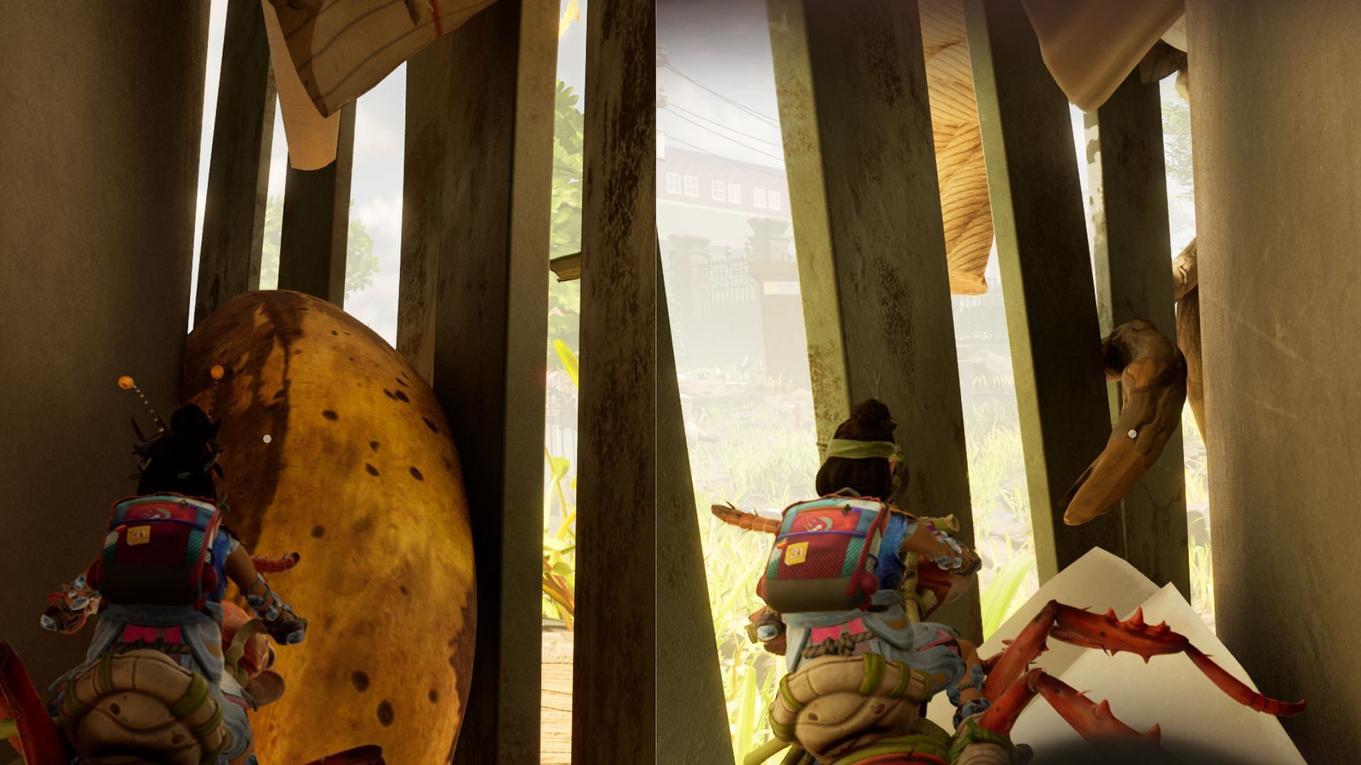 A precise jump is required to reach the top safely (Image via Obsidian Entertainment)