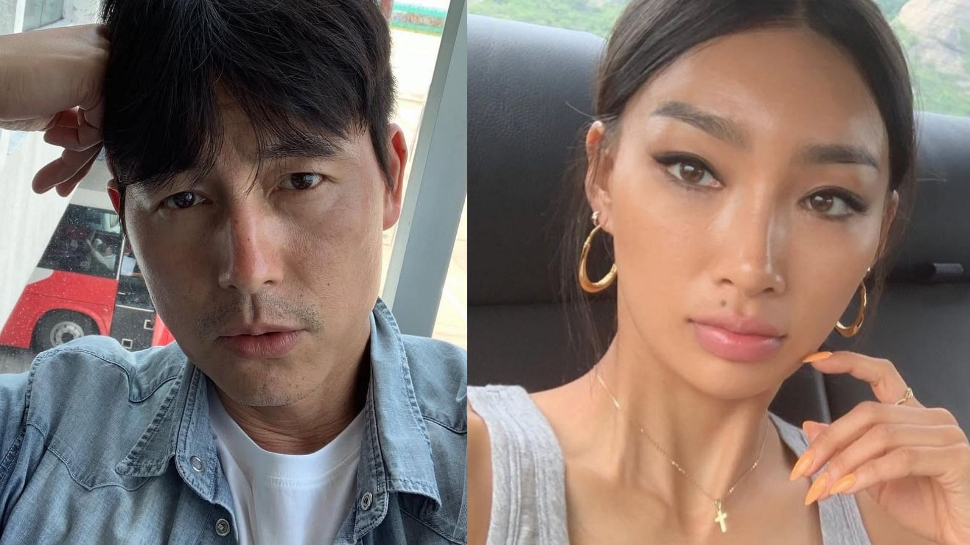 Jung Woo-sung and Moon Gabi (Image via Instagram/@tojws, @iamchocobi)